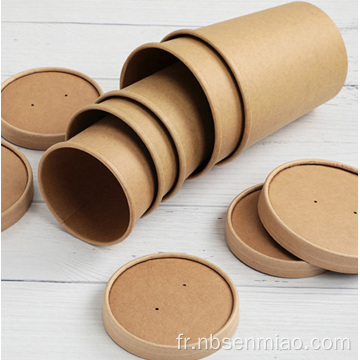 Gobelets en papier kraft pour soupe ronde en gros